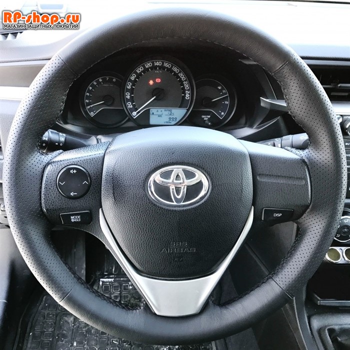 Оплетка на руль включая спицы  Toyota RAV IV 2013-н.в можно выбрать цвет нити - фото 5541