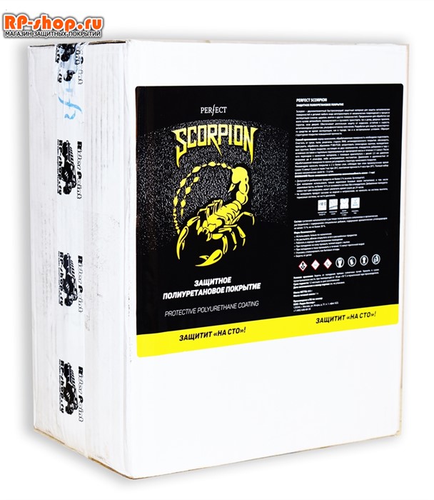 Краска Скорпион коробка 6 штук черный - фото 6271